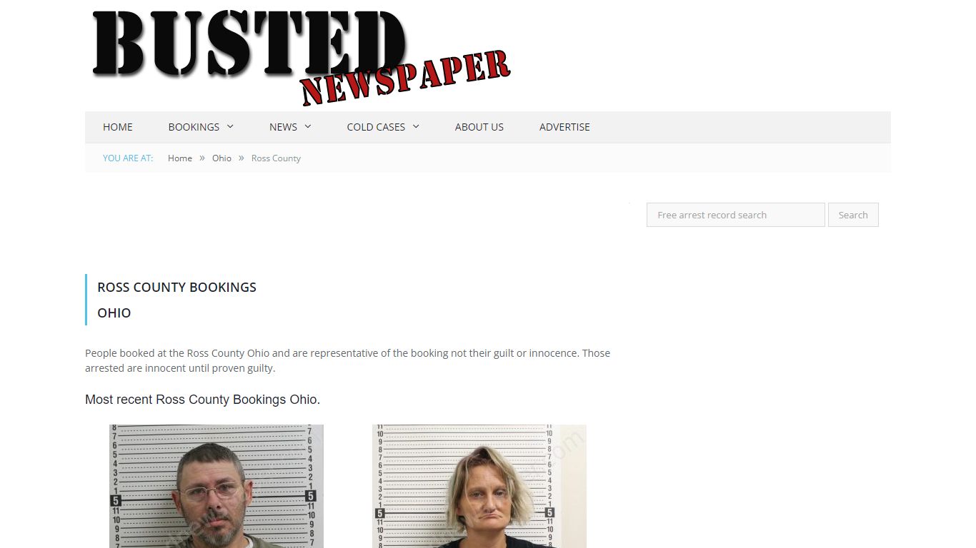 Ross County, OH Mugshots - BUSTEDNEWSPAPER.COM